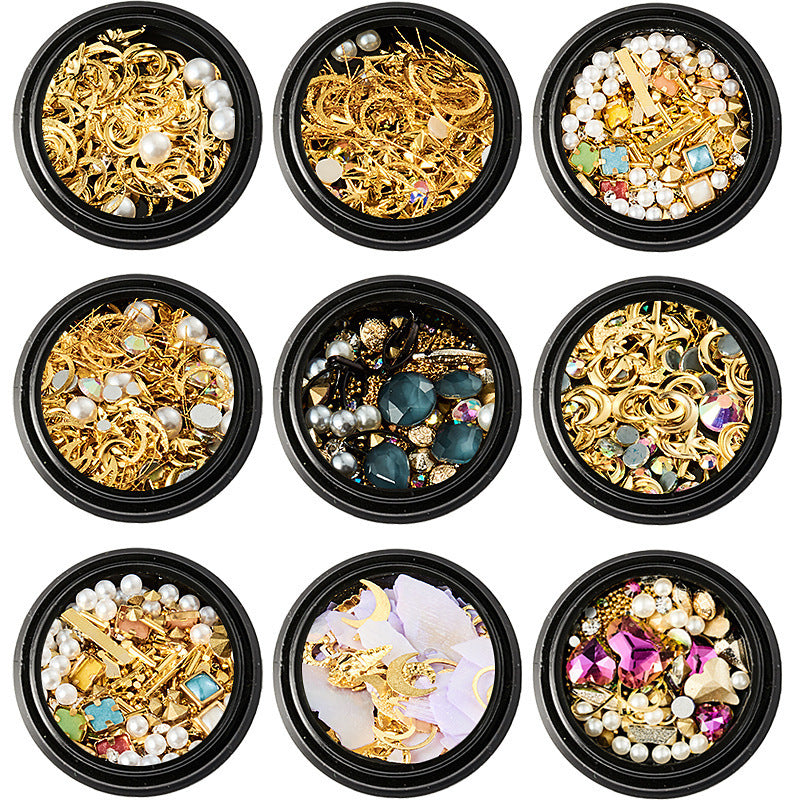 Copper round rivets sequins nail drill ornaments