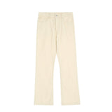 Pure Color Washed Jeans For Men