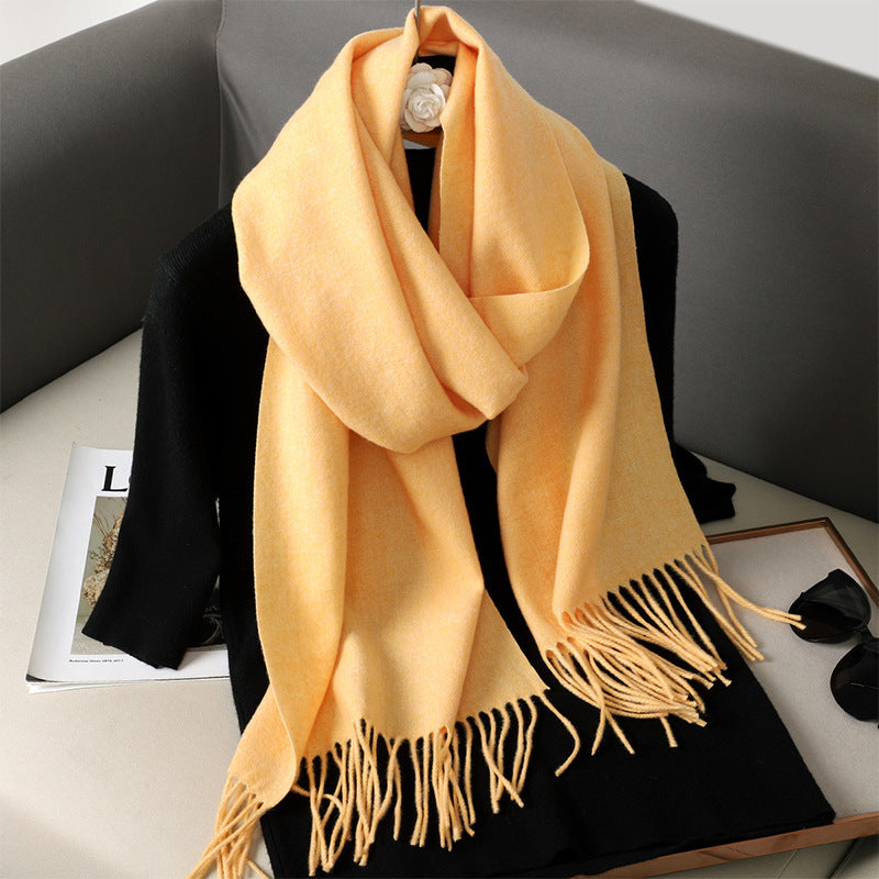Solid Color Maillard Scarf