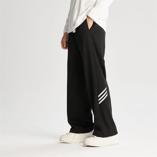 Fashion American Heavy Striped Sweatpants Men
