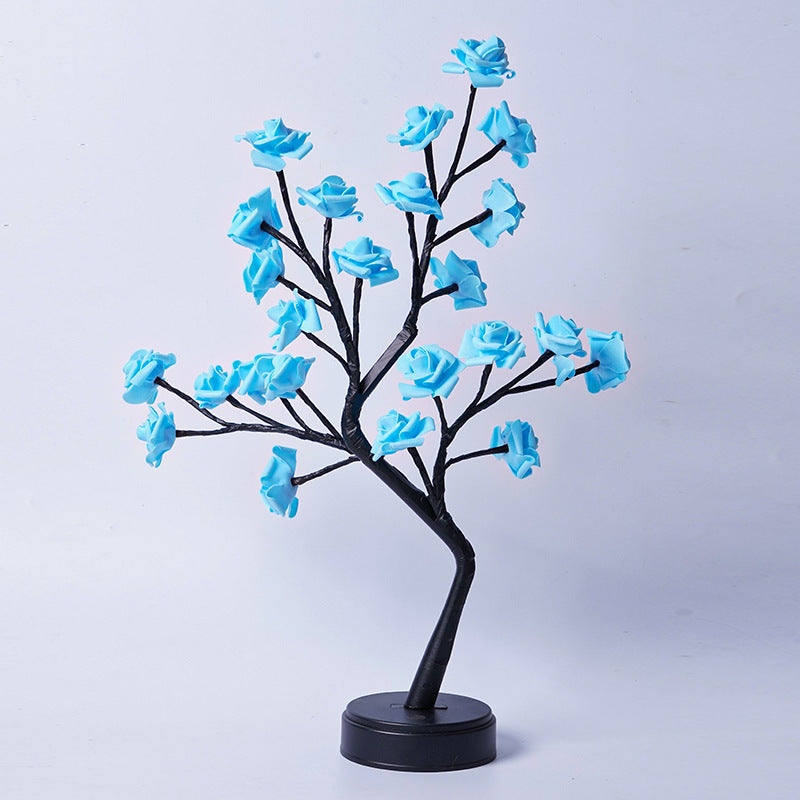 Tree Rose Lamps Fairy Desk Night Lights USB Operated