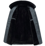 Woolen Coat With Wool Collar For Men