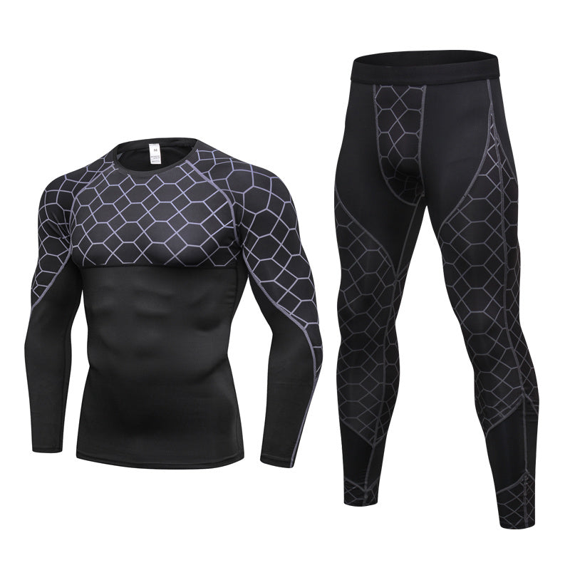 Men's Compression Run jogging Suits 2pcs Set
