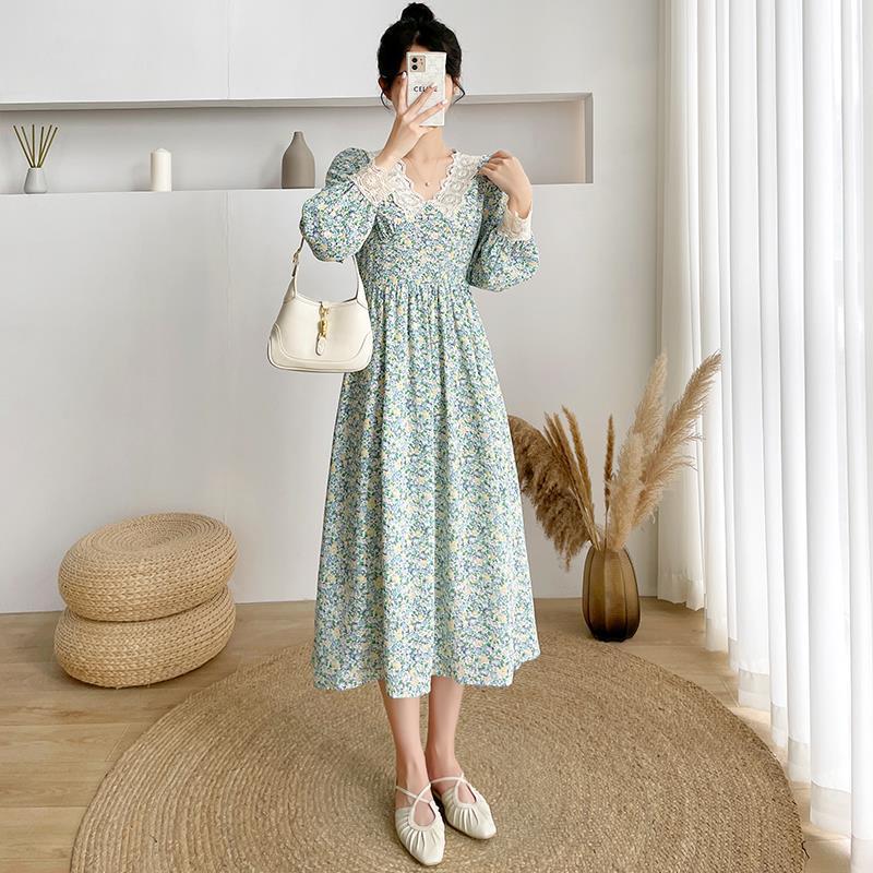 Lace Doll Collar Fairy Midi Dress
