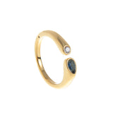 Stainless Steel December Birthstone Ring