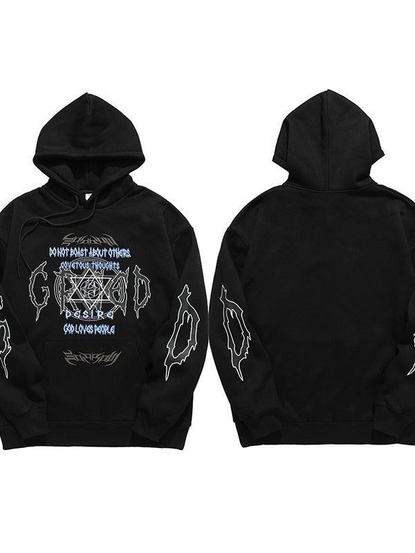 High Street Round Neck Hoodie For Men