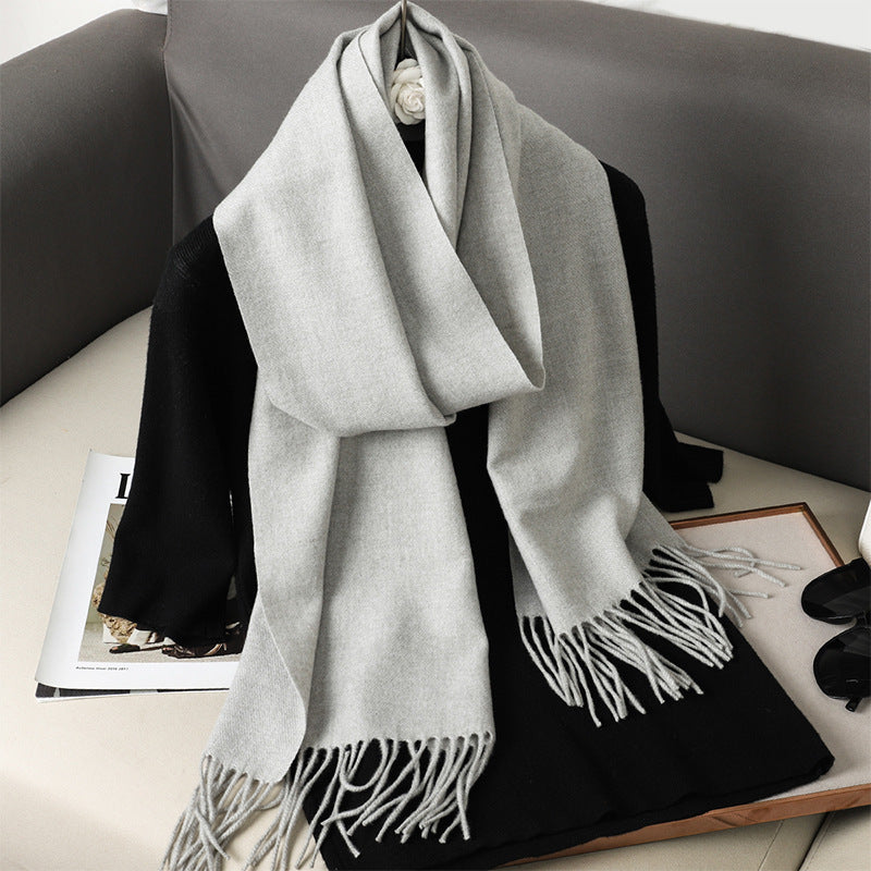 Solid Color Maillard Scarf