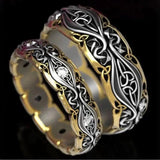 New Hollow Fashion Couple Couple Rings Retro Personality All Match Ring