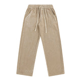 Corduroy Draped Knit Sweatpants For Men