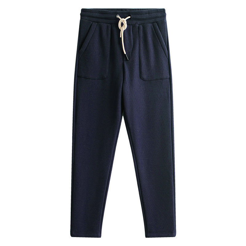 Fashionable Knitted Straight Casual Sweatpants Men