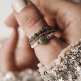 Vintage Red Agate Natural Stone Ring For Women
