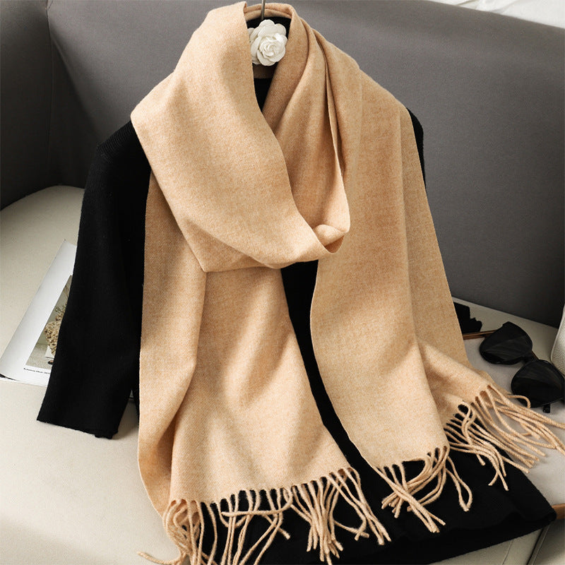 Solid Color Maillard Scarf