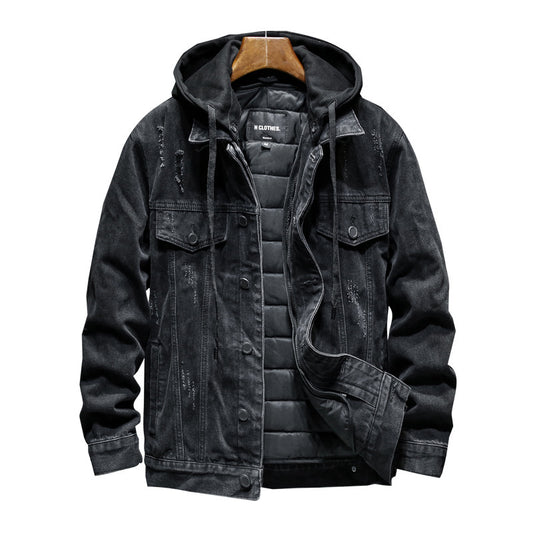 Thick Denim Jacket Men