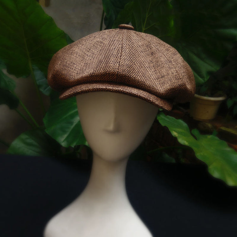Four Seasons Cotton And Linen Octagonal Male Beret