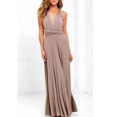 Long Party Dress Club Floor-Length Summer Backless Bandage Maxi Dress