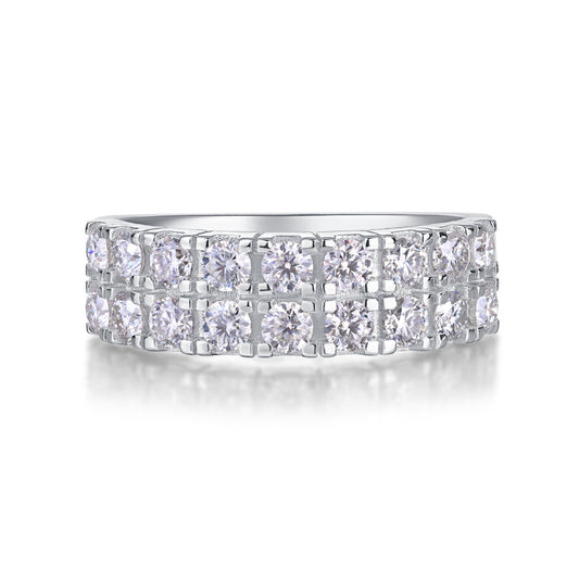 Diamond ring with a white background