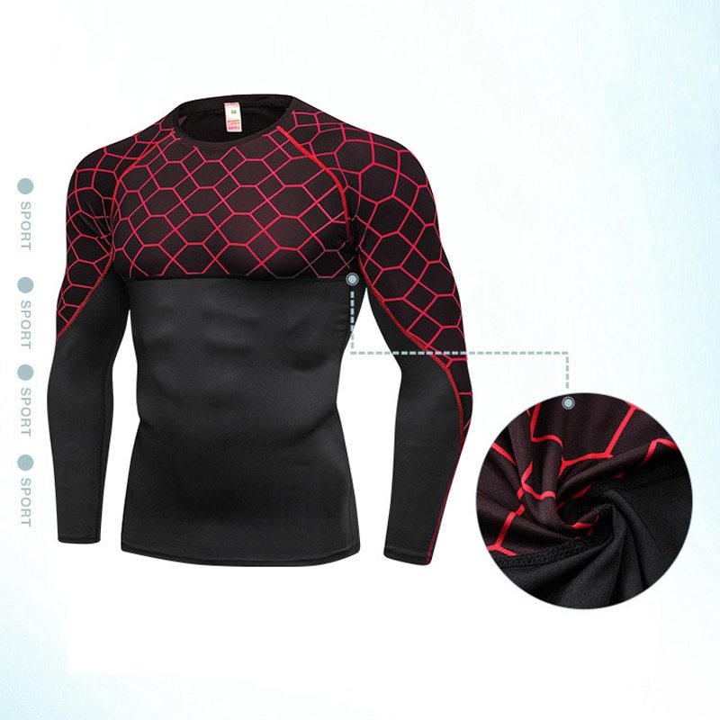 Men's Compression Run jogging Suits 2pcs Set