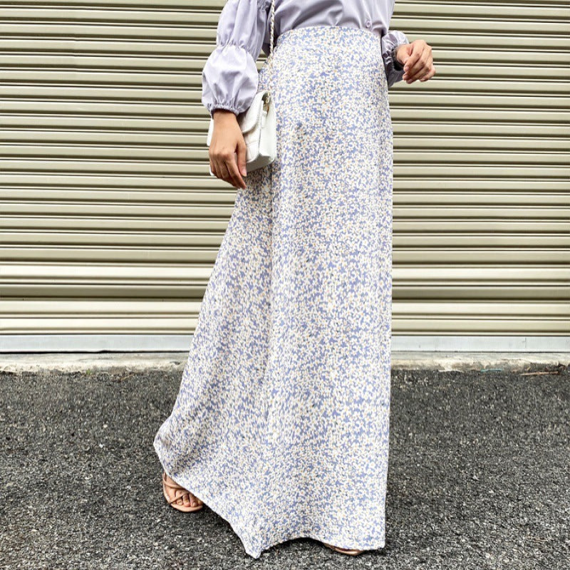 Fashionable All-match Skirt Floral Dress Women