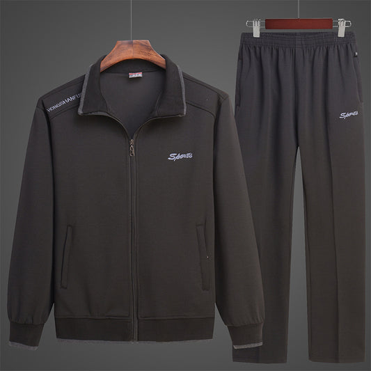 Men's Sport Suit Loose Autumn Winter Sweater Middle-aged And Elderly Casual Sportswear