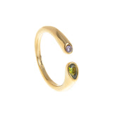 Stainless Steel December Birthstone Ring