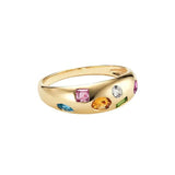S925 Sterling Silver Diamond Color Zircon Ring