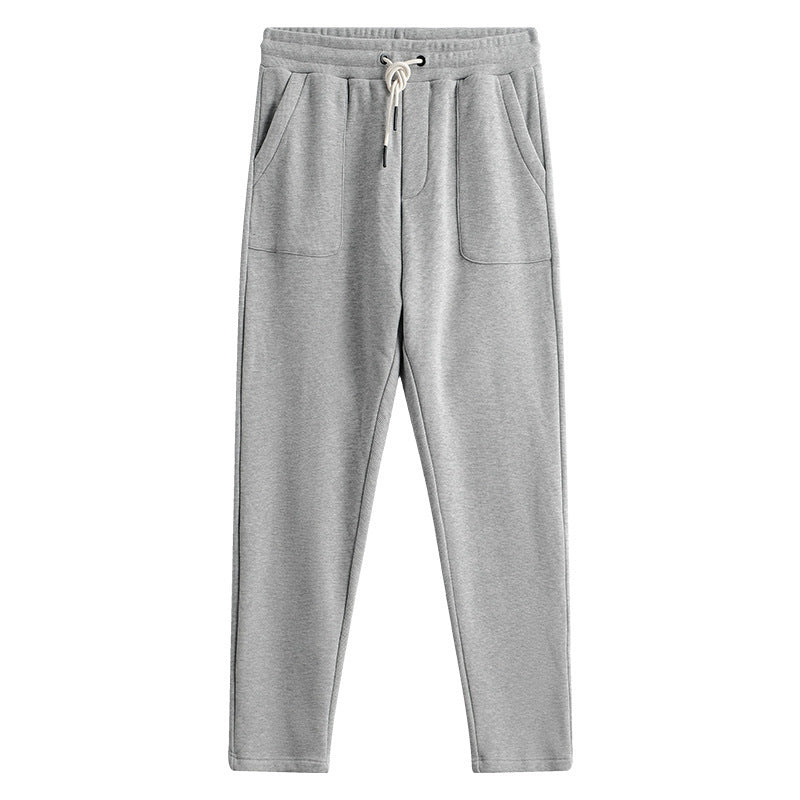 Fashionable Knitted Straight Casual Sweatpants Men