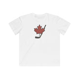 Vintage Canada Maple Leaf T-Shirt Youth Distressed Graphic Tee for Hockey Fans