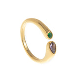 Stainless Steel December Birthstone Ring