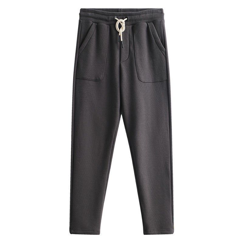 Fashionable Knitted Straight Casual Sweatpants Men