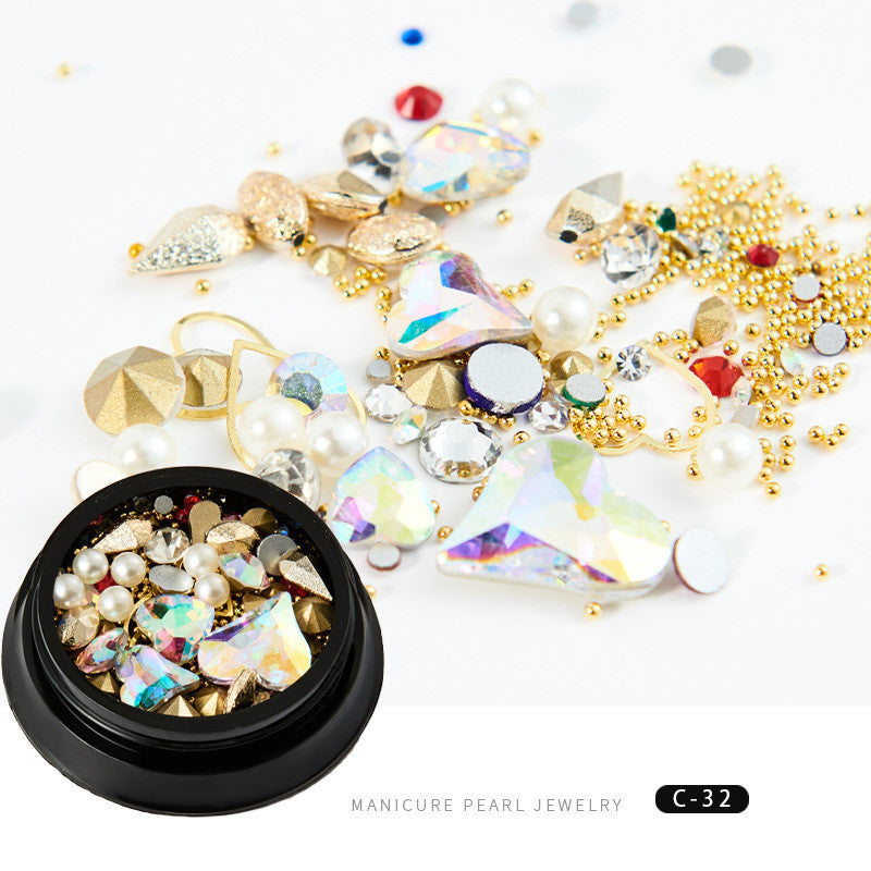 Copper round rivets sequins nail drill ornaments