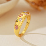 S925 Sterling Silver Diamond Color Zircon Ring