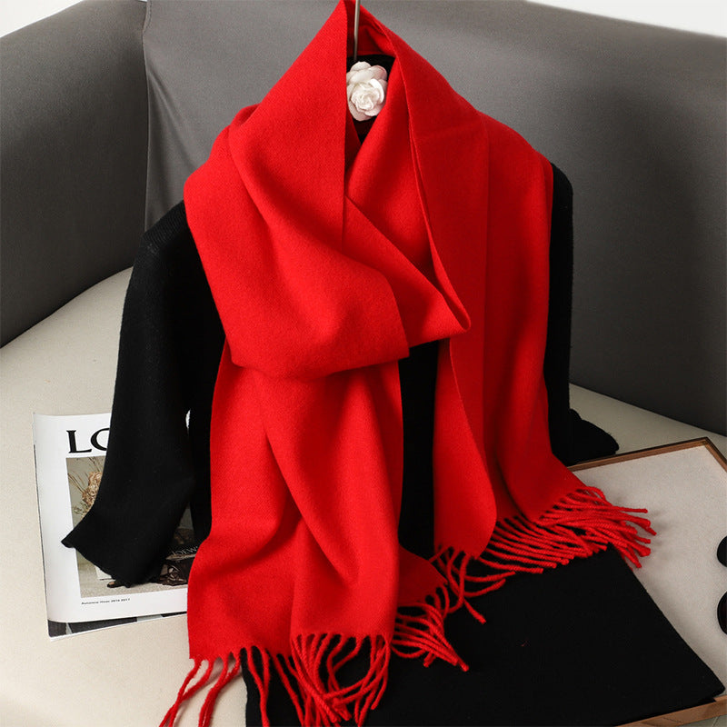 Solid Color Maillard Scarf
