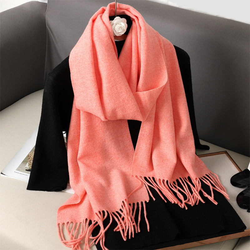 Solid Color Maillard Scarf