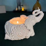 Animal Elephant Resin Candlestick Dining Table Study Decorations Decoration Wax