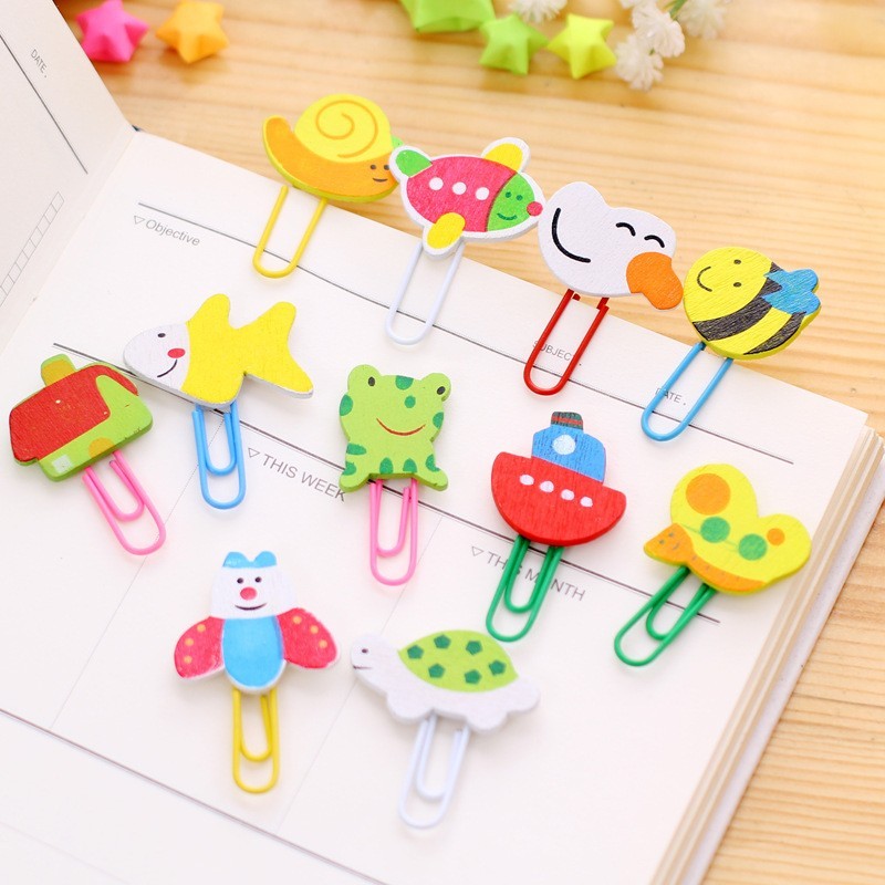 Creative Animal Cute Paper Clip Bookmark Clip Bookmark Student Stationery