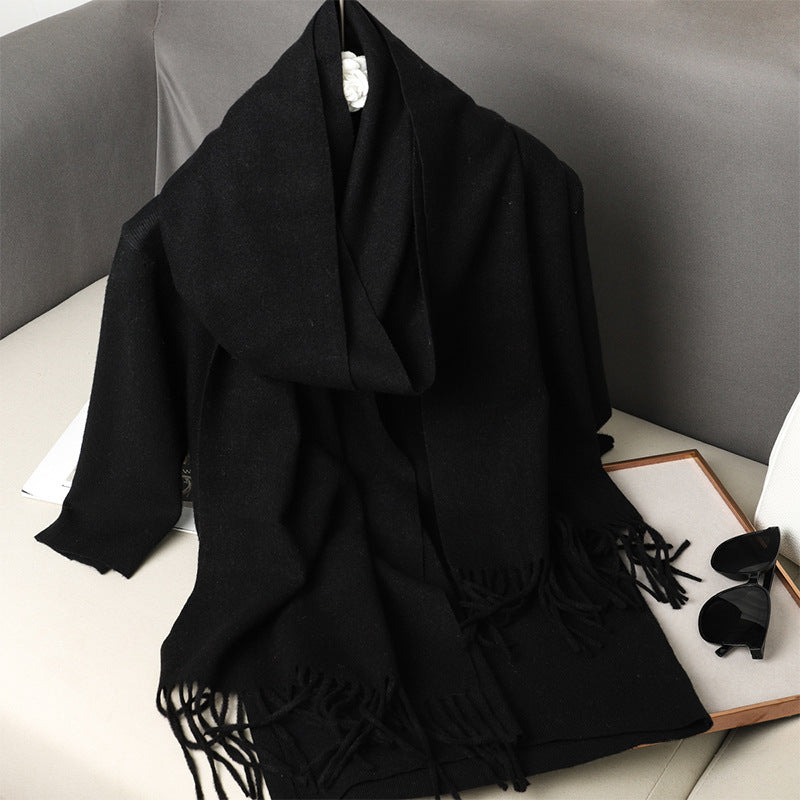 Solid Color Maillard Scarf