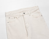 Solid Color Slightly Flared Jeans Men