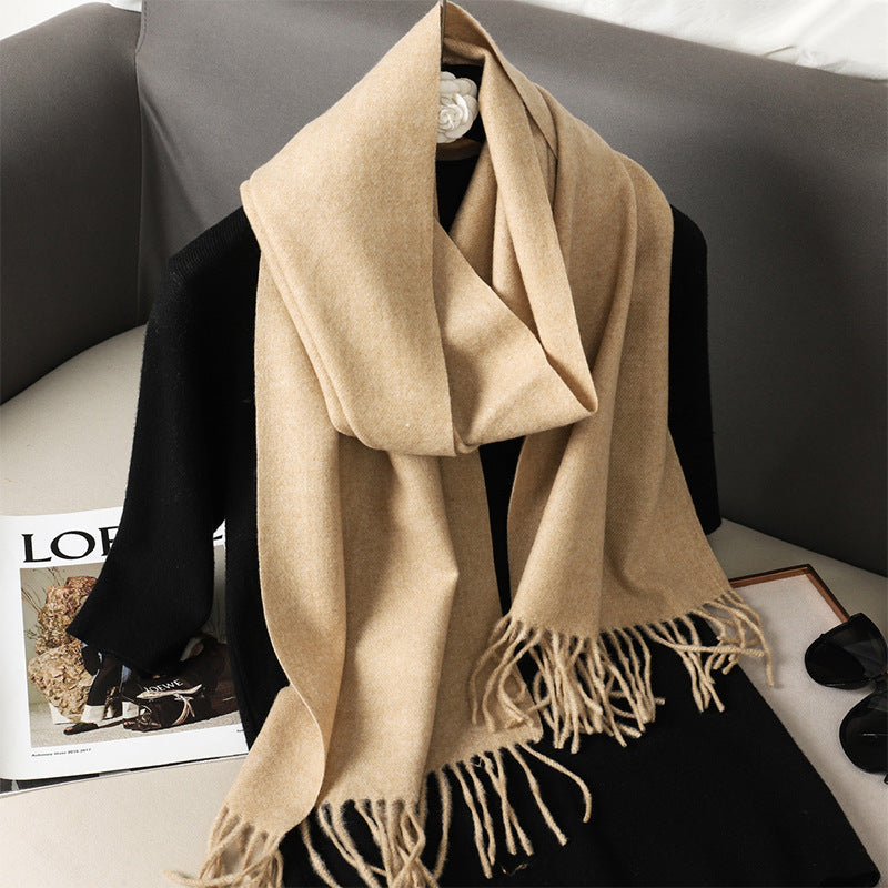 Solid Color Maillard Scarf