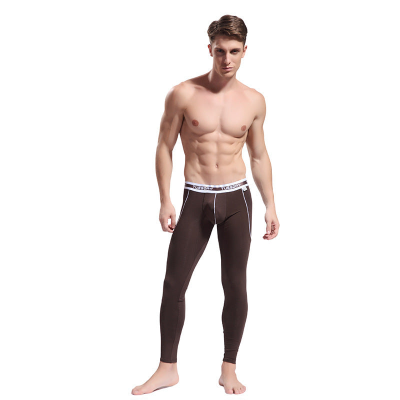 Men's Thin Viscose Soft Fabric Slim-fit Stretch Long Johns