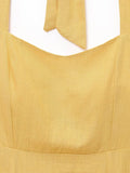 Halter neck dress waist sexy big backless long skirt