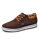 Genuine Leather Wear-resisting Sand Non-slip Elevator Shoes Men