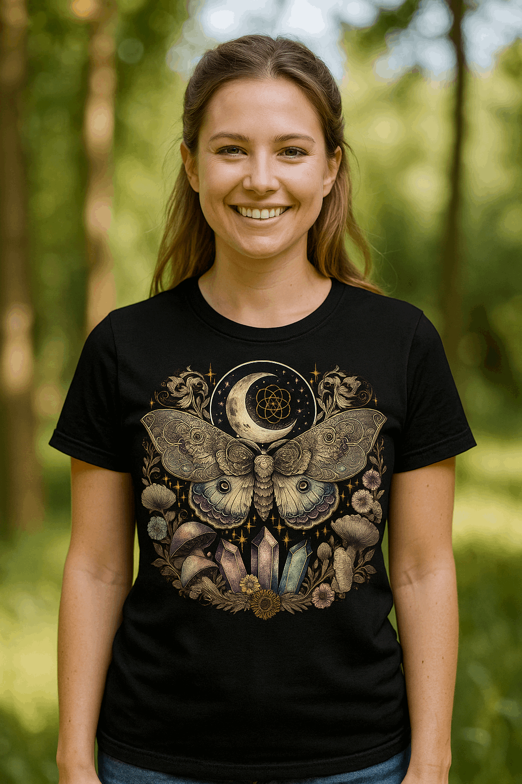 Butterfly and Crystals Tee