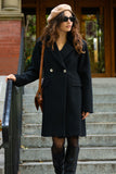 Freja Double Coat Notched Lapel Elegant Warm Chic