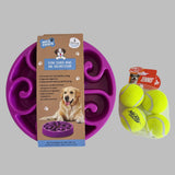 Dog Slow Feeder Bowl – Large Flower-Shaped Healthy Eating