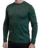 Men's 100% Merino Wool Long Sleeve Crew Neck Shirt 190 GSM