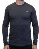 Men's 100% Merino Wool Long Sleeve Crew Neck Shirt 190 GSM