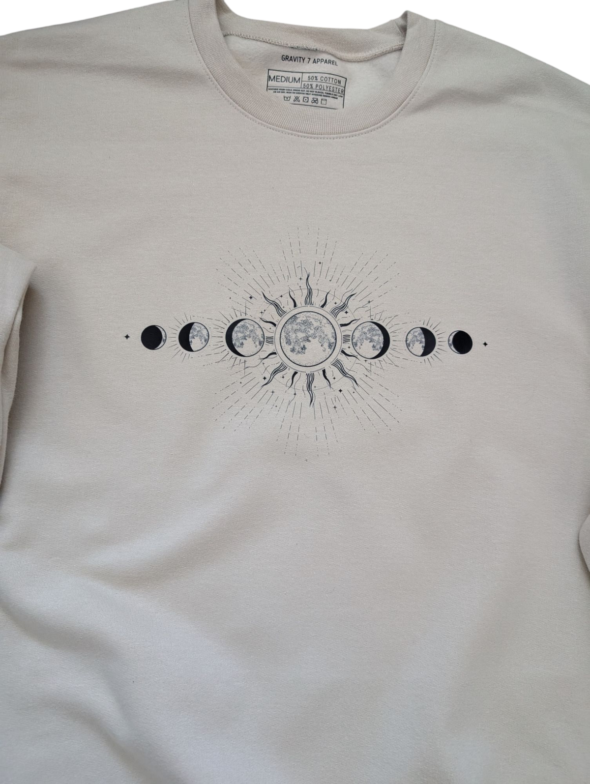 Moon Phase Sweatshirt - Celestial Clothing for Spiritual Souls