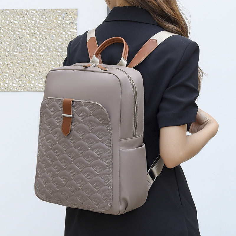 Fish Pattern Simple Backpack Large Capacity