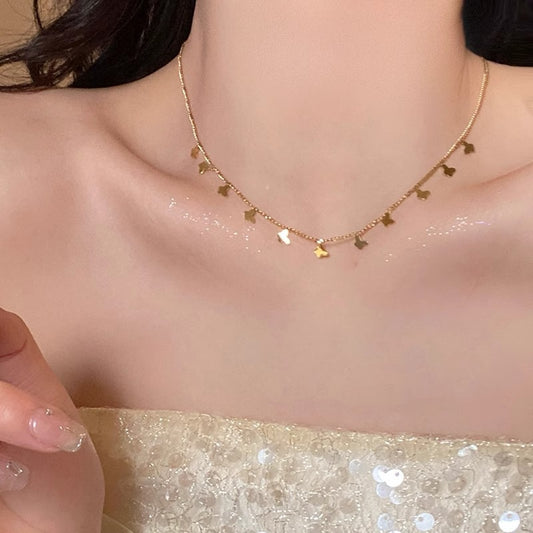 Accessories - Multiple Small Butterfly Necklaces For Women