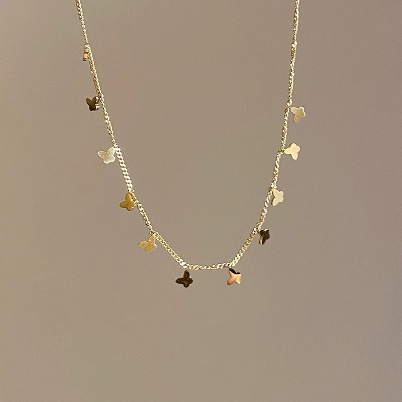 Accessories - Multiple Small Butterfly Necklaces For Women